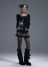 Fake Two-piece Printed Long-sleeved T-shirt